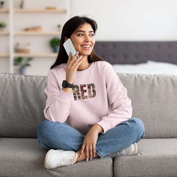 Red Pink Sweatshirt / Taylor Swift / Sweatshirt / Red - Picture 1 of 3